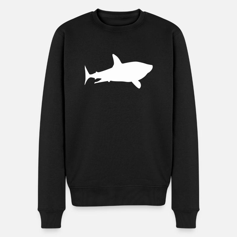 requin requin - Pull Premium bio Homme - noir