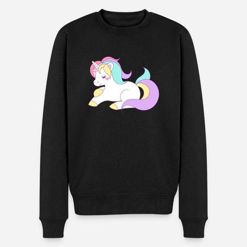 licorne - Pull Premium bio Homme - noir