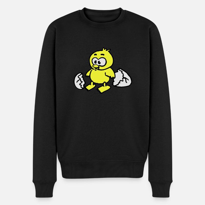 kuken_a_3c - Männer Premium Bio Pullover - Schwarz