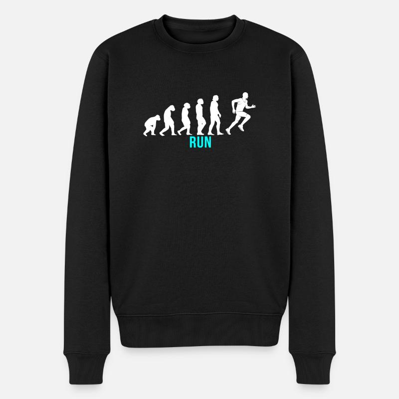 Run Evolution - Men's Premium Organic Jumper - black