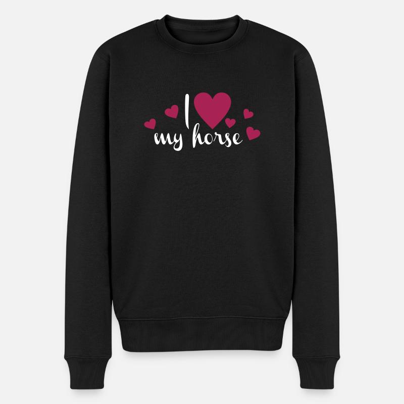 J’aime mon cheval - Pull Premium bio Homme - noir