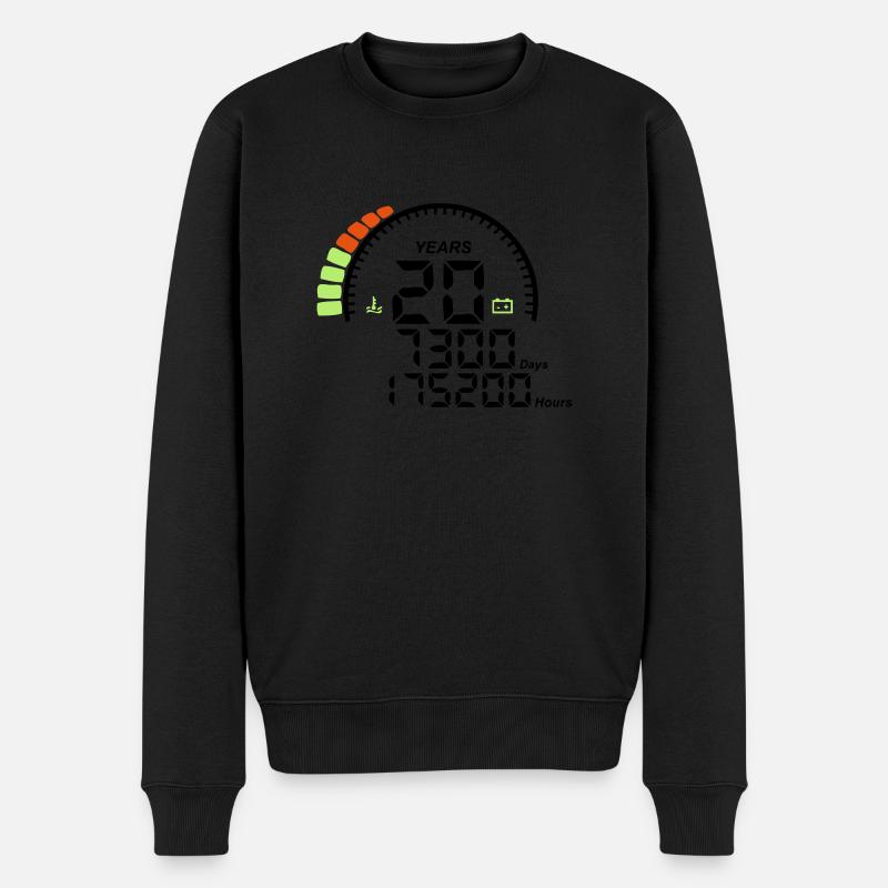 compteur anniversaire years ans 20 ans - Pull Premium bio Homme - noir
