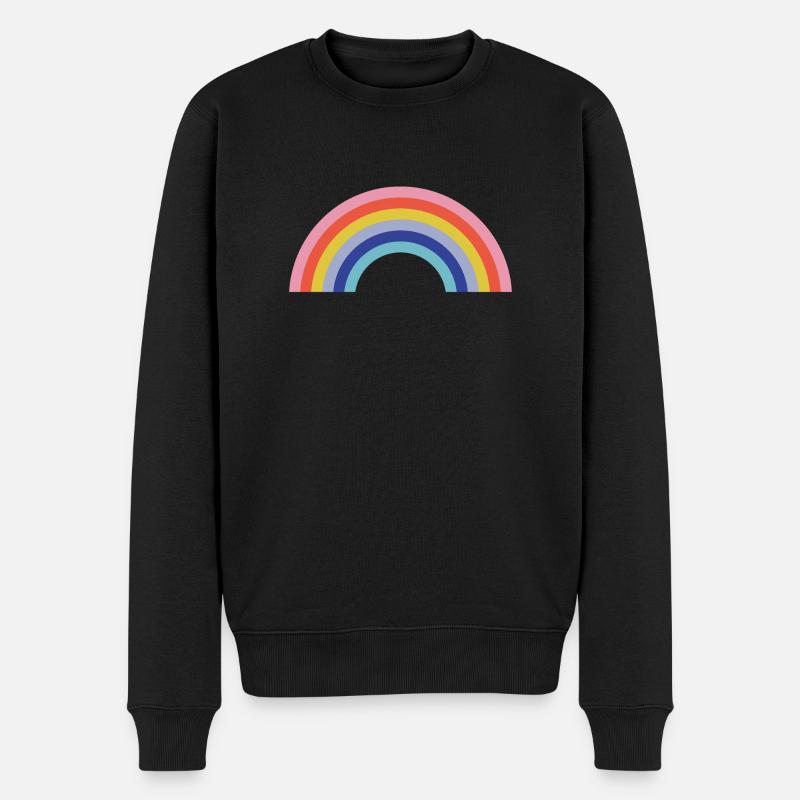 arc en ciel - Pull Premium bio Homme - noir