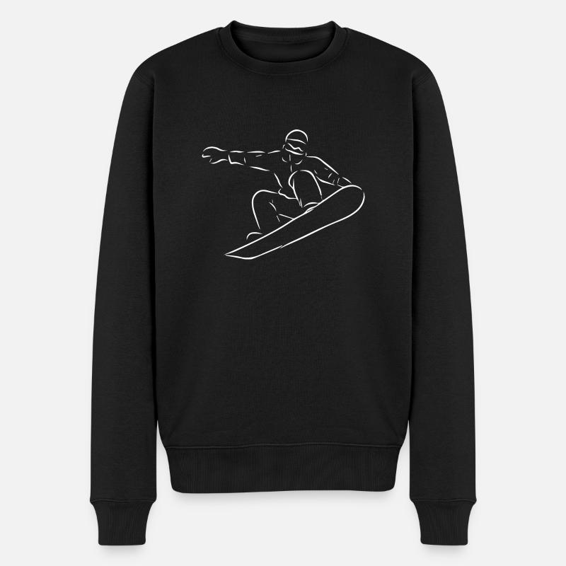 Snowboard Snowboarder - Pull Premium bio Homme - noir