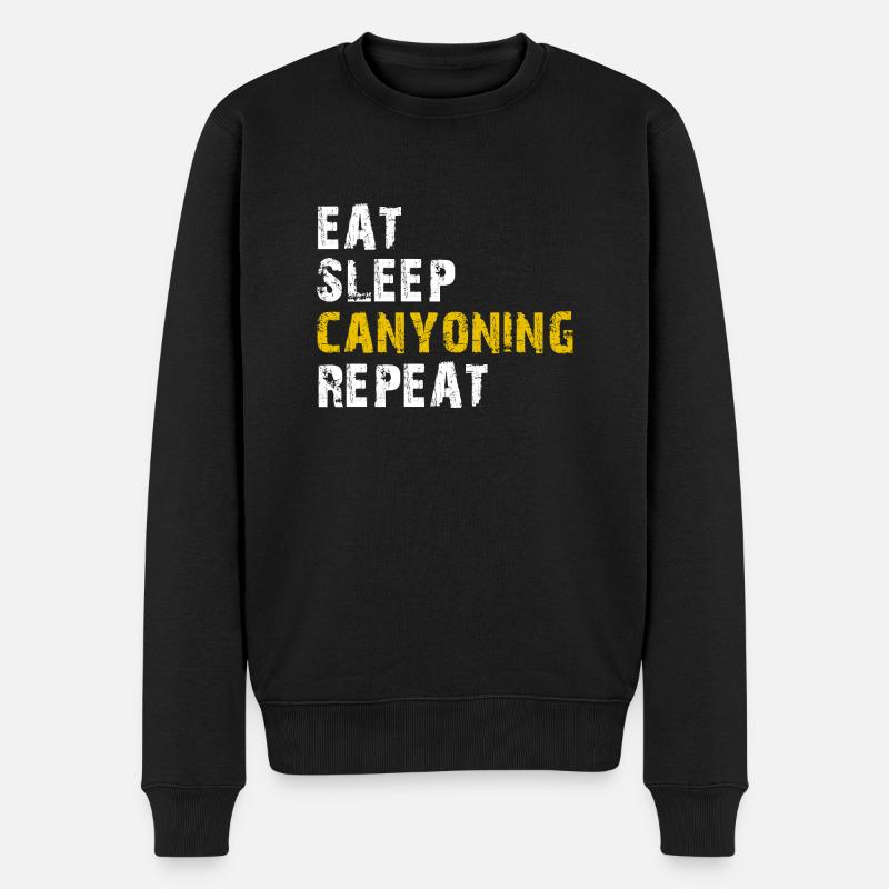 manger du canyoning du sommeil - Pull Premium bio Homme - noir