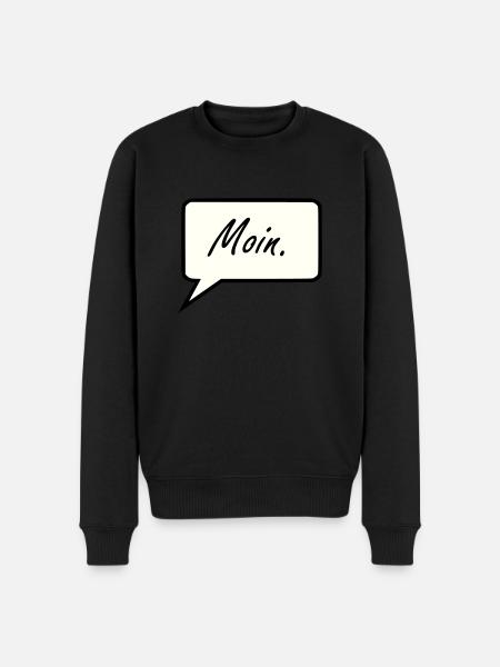 Moin - Männer Premium Bio Pullover - Schwarz