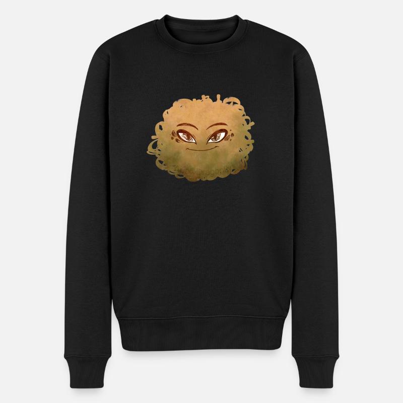 Petit Monstre pelote n°10 – jaune - Pull Premium bio Homme - noir