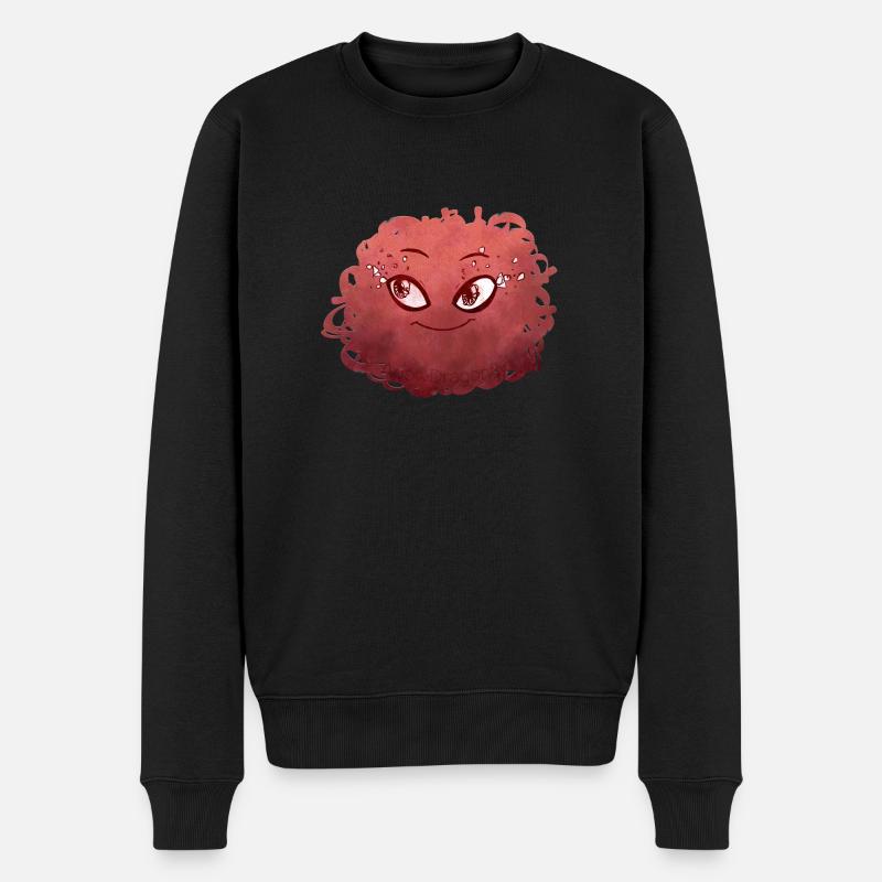 Petit Monstre pelote n°2 – rouge - Pull Premium bio Homme - noir