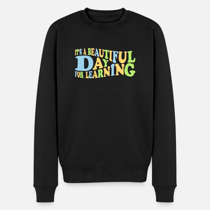 belle journée pour apprendre - Pull Premium bio Homme - noir