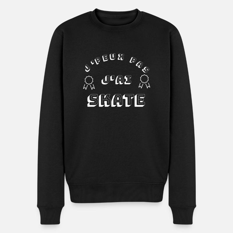 Skate - Pull Premium bio Homme - noir