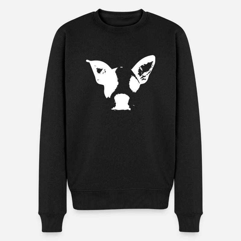 Hund Dog - Männer Premium Bio Pullover - Schwarz