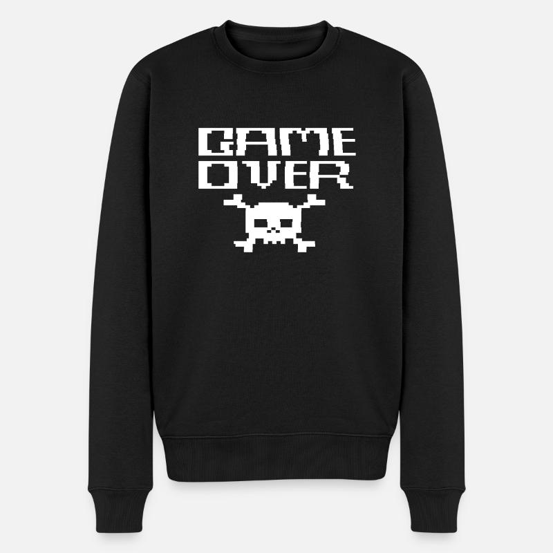 Game Over ASCII - Pull Premium bio Homme - noir