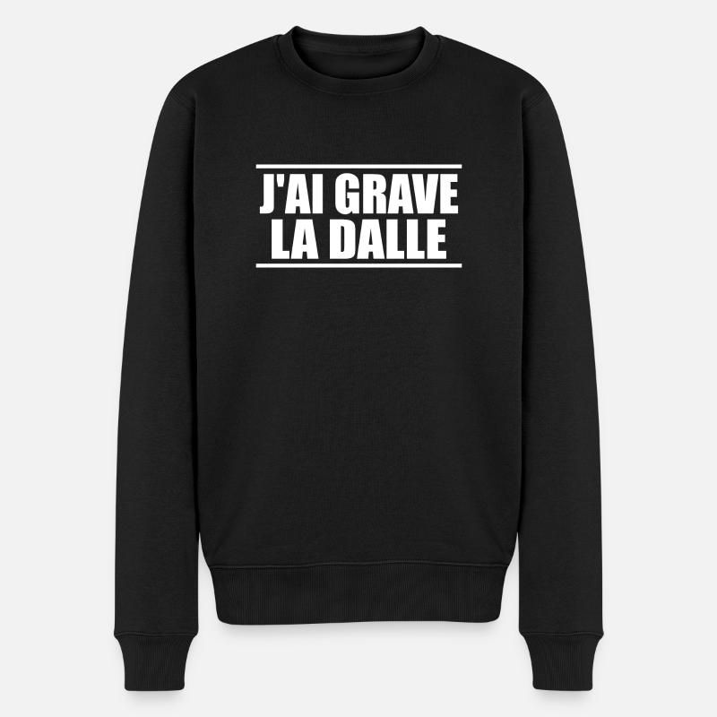 J'ai grave la dalle - Pull Premium bio Homme - noir