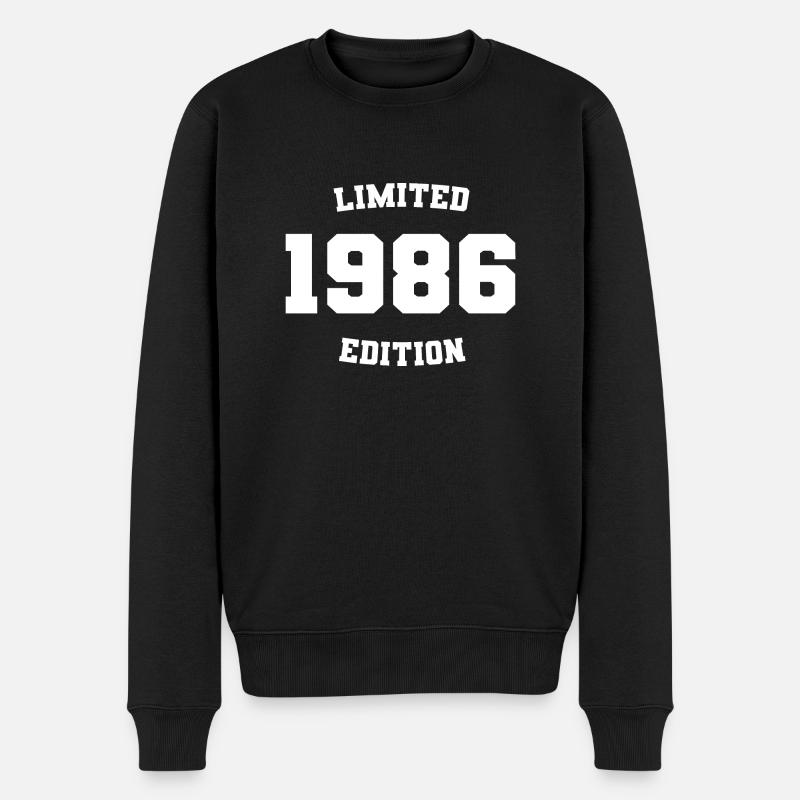 Édition limitée 1986 - Pull Premium bio Homme - noir