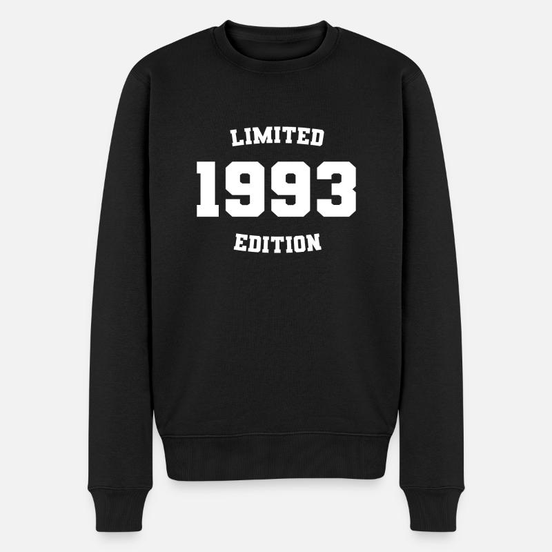 Limitierte Auflage 1993 - Männer Premium Bio Pullover - Schwarz