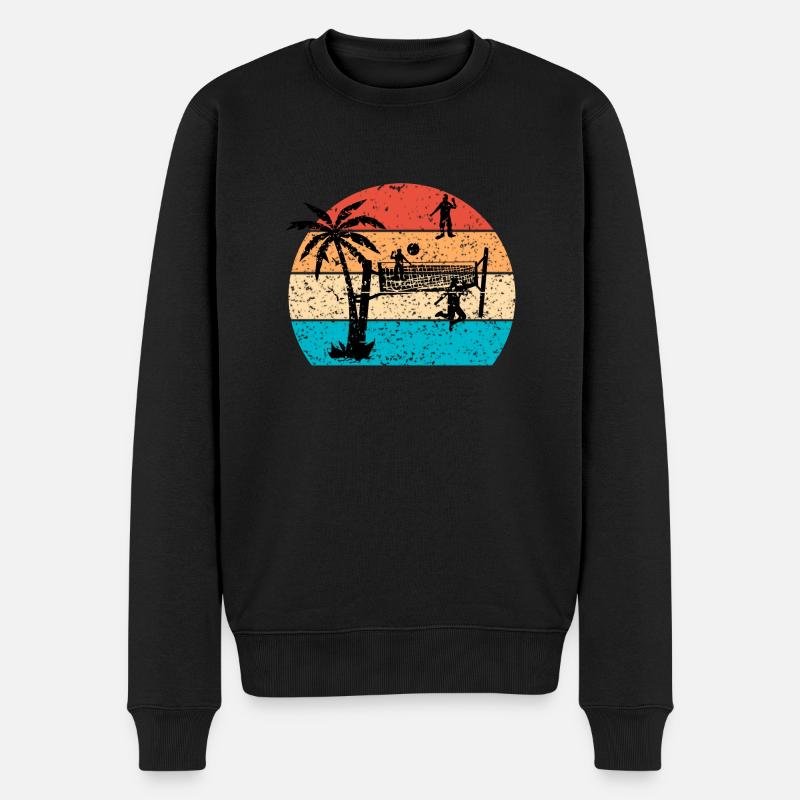 Volley-ball - Pull Premium bio Homme - noir