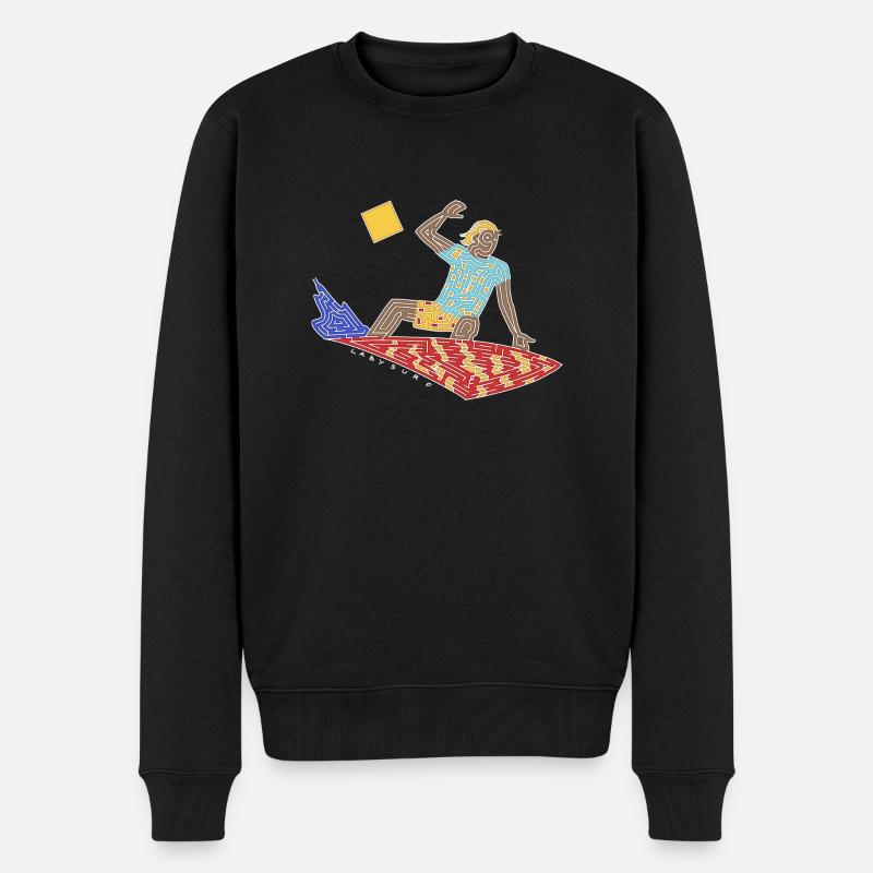 Labyrinthe Surfeur - Pull Premium bio Homme - noir