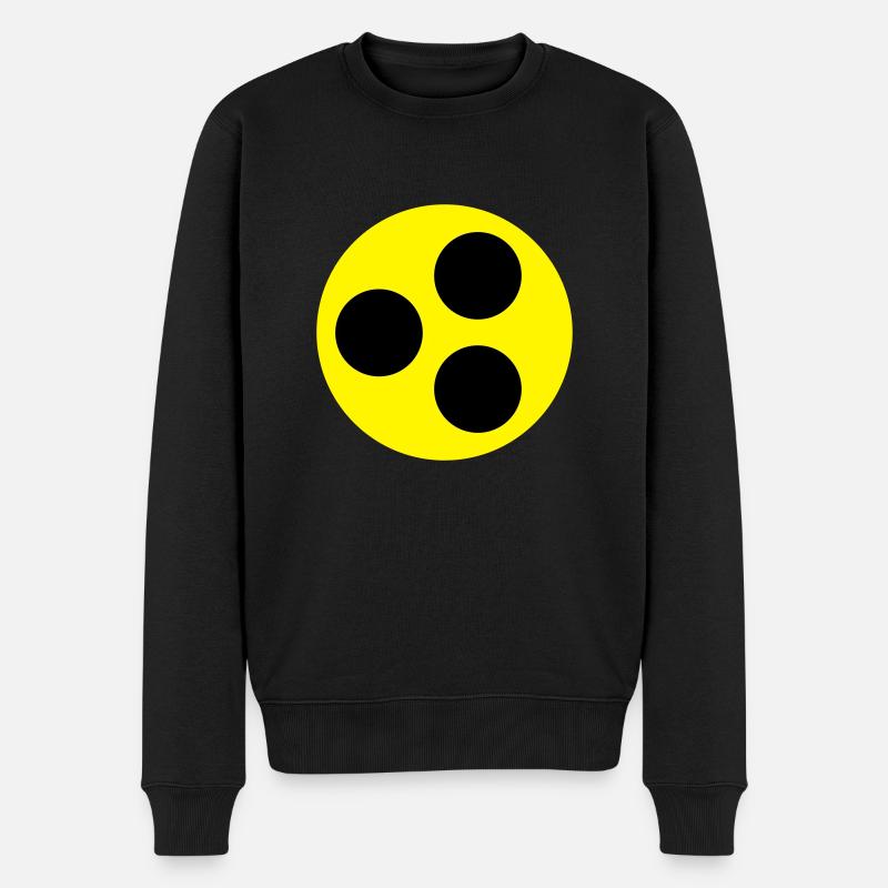 Blindenzeichen - Männer Premium Bio Pullover - Schwarz