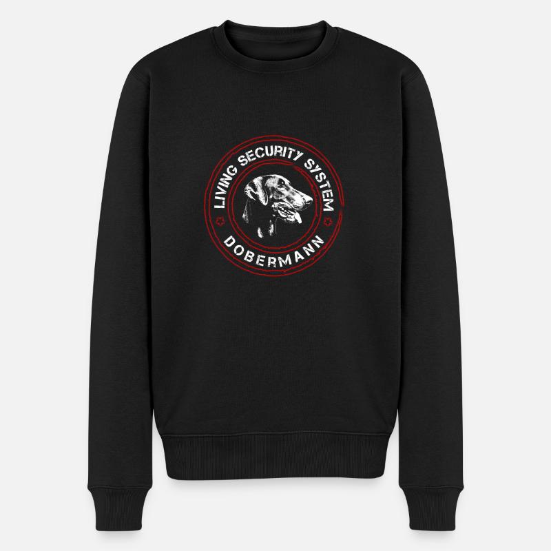 Dobermann Security 1 - Männer Premium Bio Pullover - Schwarz