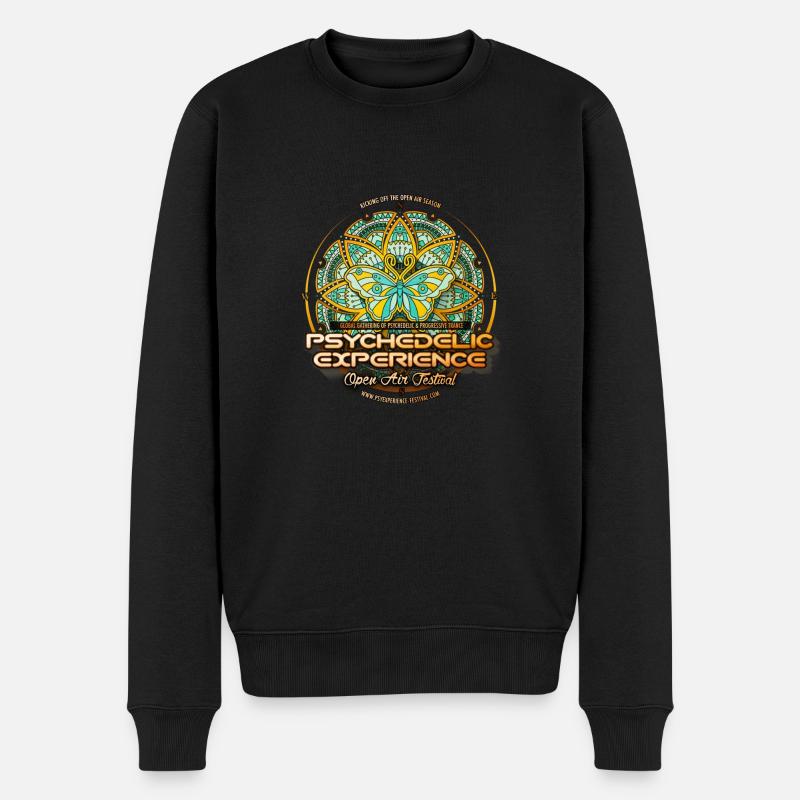 Psy Exp 2015 - Männer Premium Bio Pullover - Schwarz