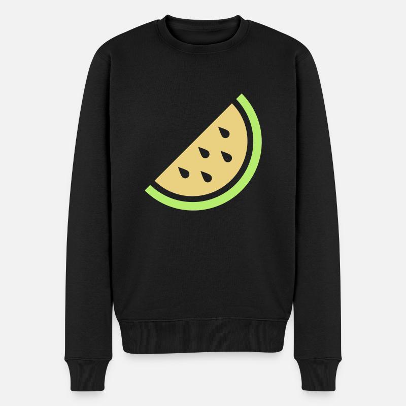 Melone - Männer Premium Bio Pullover - Schwarz