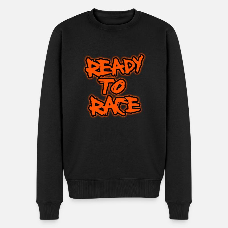 Ready To Race - Männer Premium Bio Pullover - Schwarz