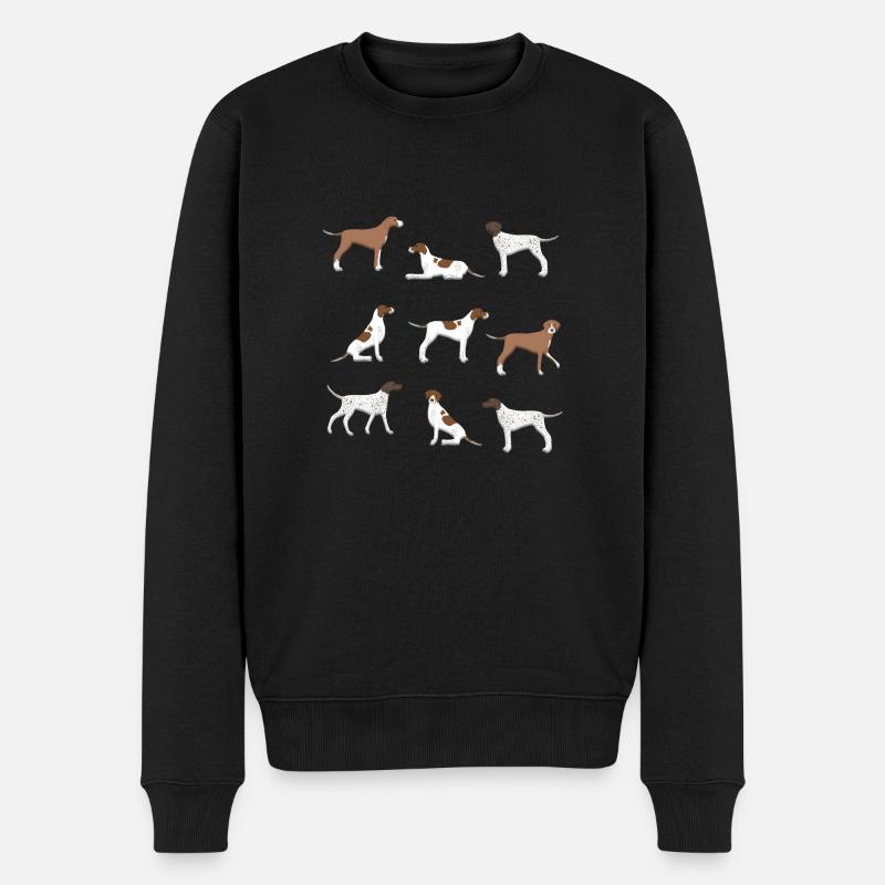 Pointer Auswahl - Männer Premium Bio Pullover - Schwarz