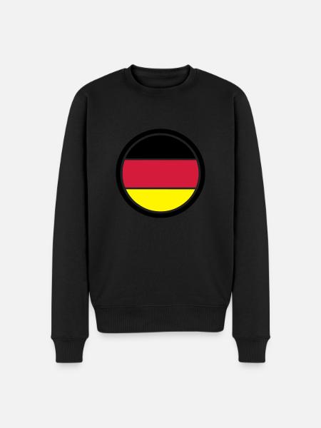 Germany Emblem - Men's Premium Organic Jumper - black
