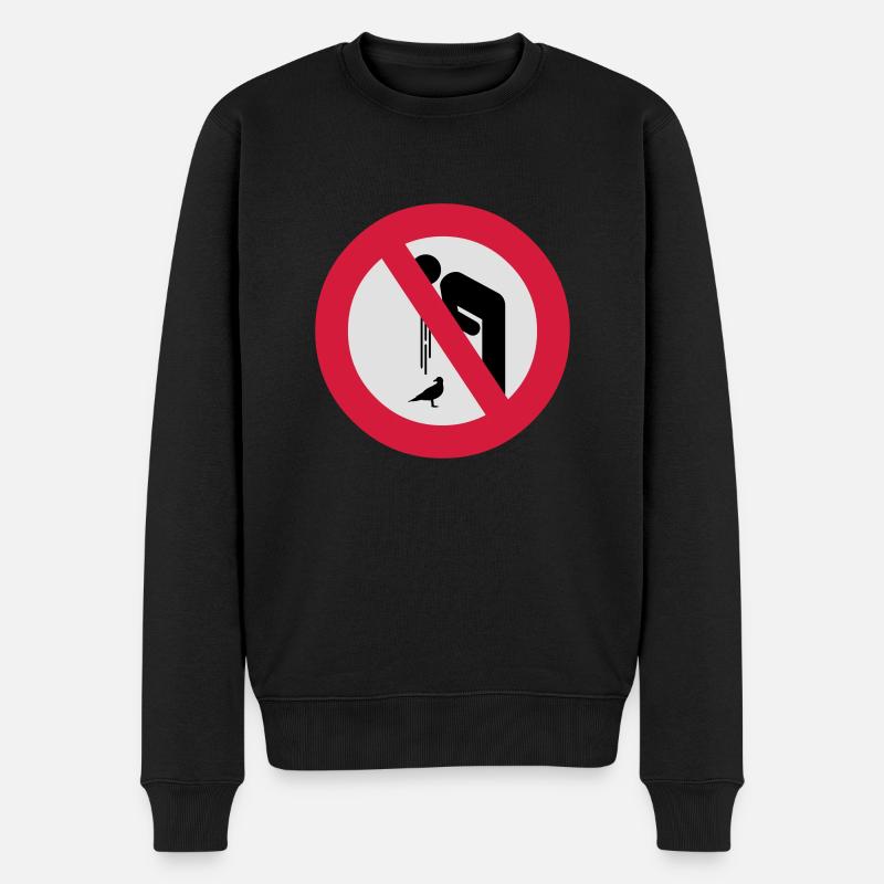 Don't Barf on Birds () - Männer Premium Bio Pullover - Schwarz