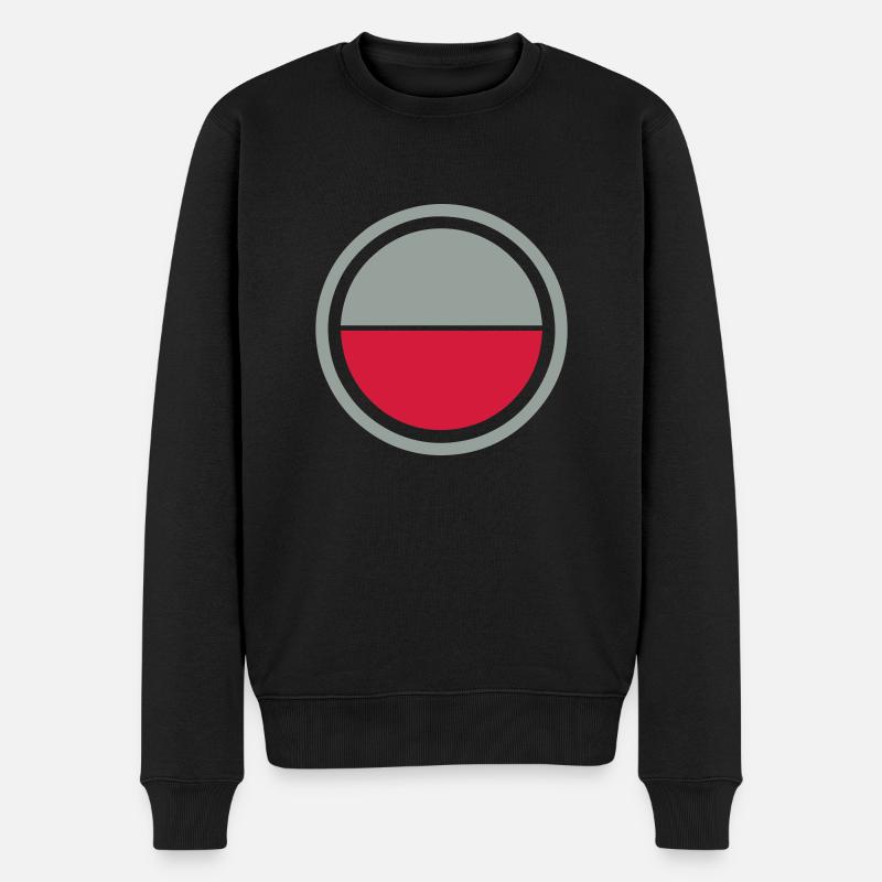 Polen Emblem - Männer Premium Bio Pullover - Schwarz