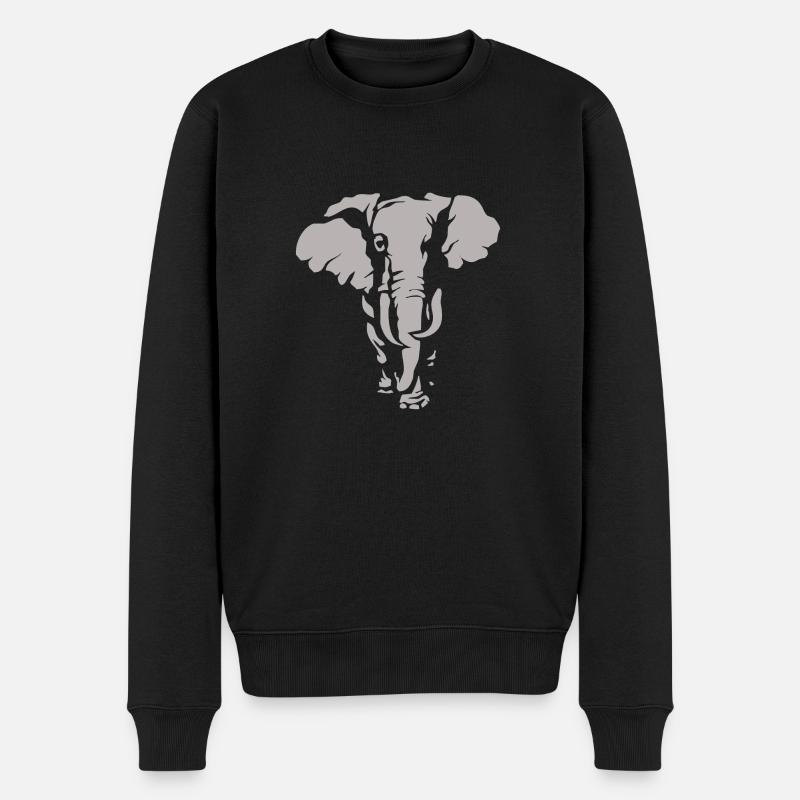 Eléphant - Pull Premium bio Homme - noir