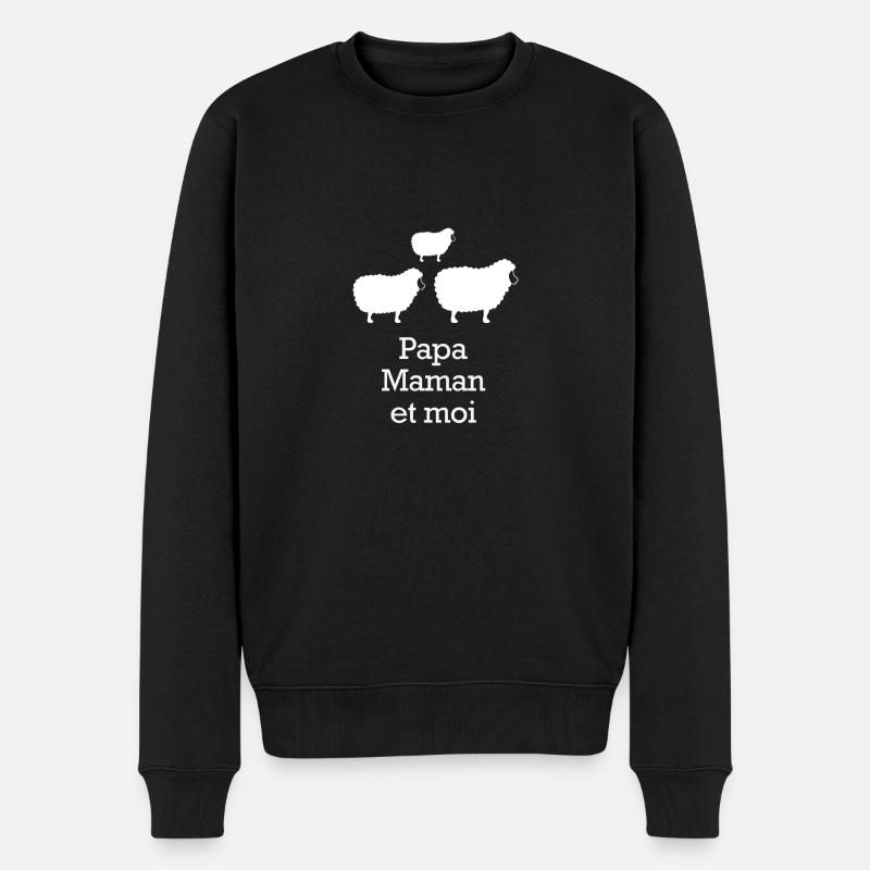 Moutons - Pull Premium bio Homme - noir