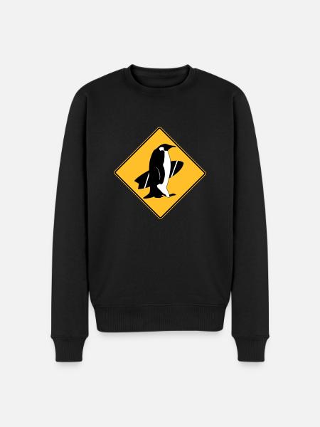 surfing_penguins - Men's Premium Organic Jumper - black