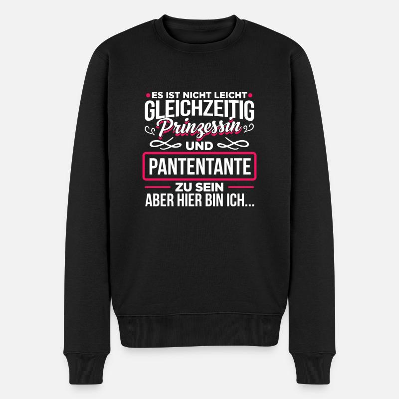 PANTENTANTE - Prinzessin - Männer Premium Bio Pullover - Schwarz