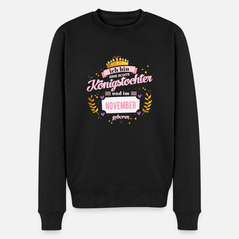 November Königstochter - Männer Premium Bio Pullover - Schwarz
