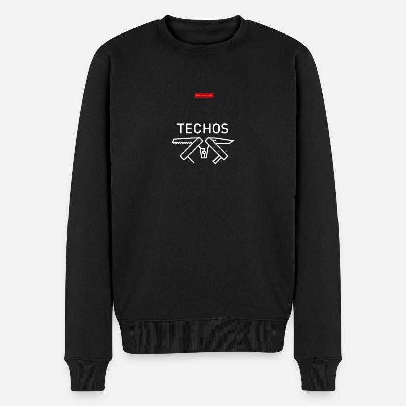 Techos - Pull Premium bio Homme - noir