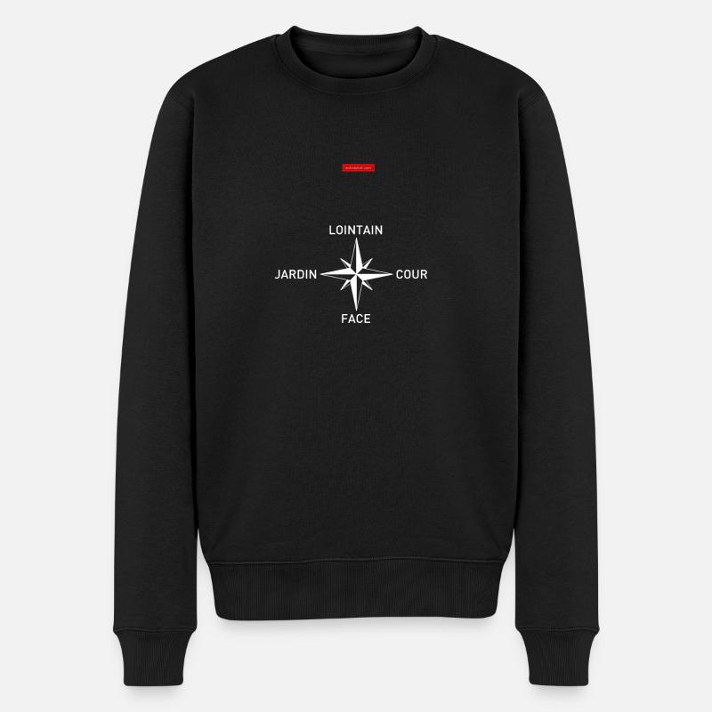 Rose des intermittents - Pull Premium bio Homme - noir