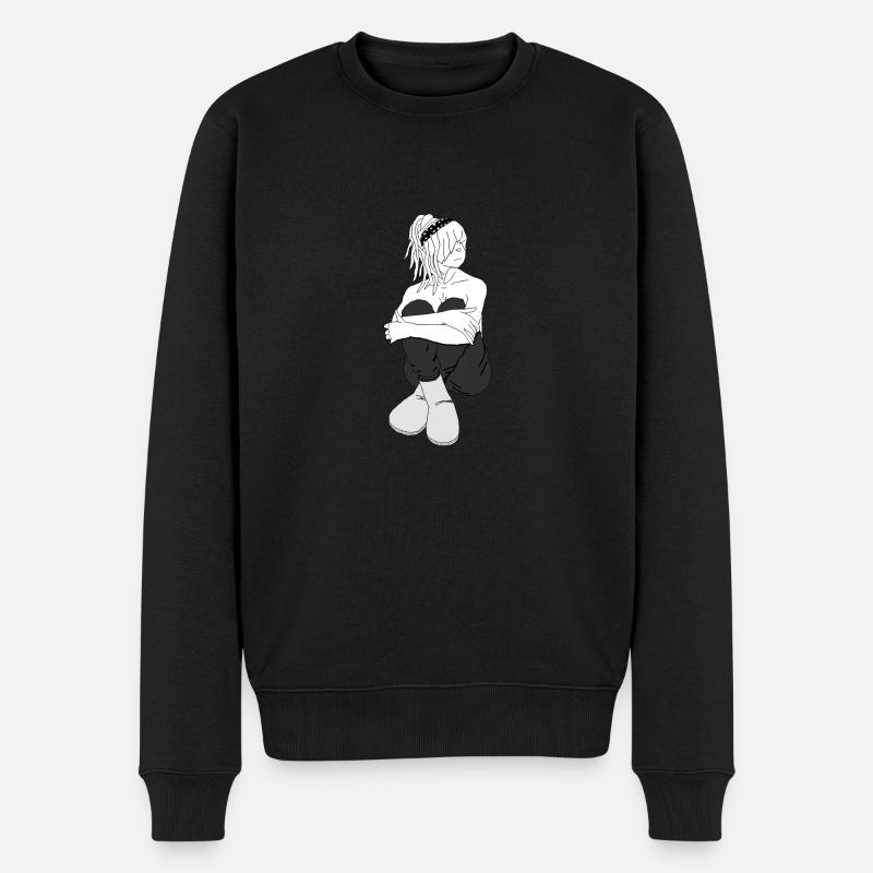 Lotta - Männer Premium Bio Pullover - Schwarz