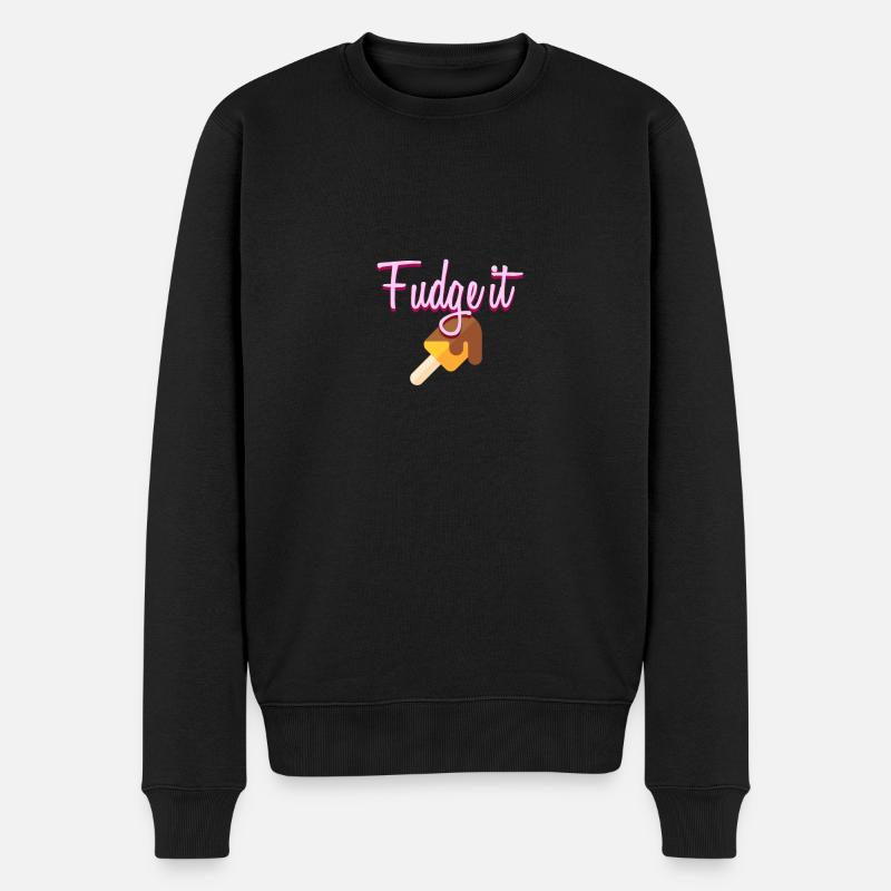 Fudge it - Männer Premium Bio Pullover - Schwarz
