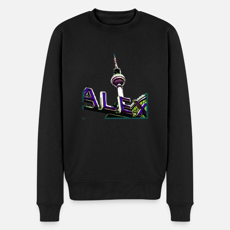 Alex Bleu - Pull Premium bio Homme - noir