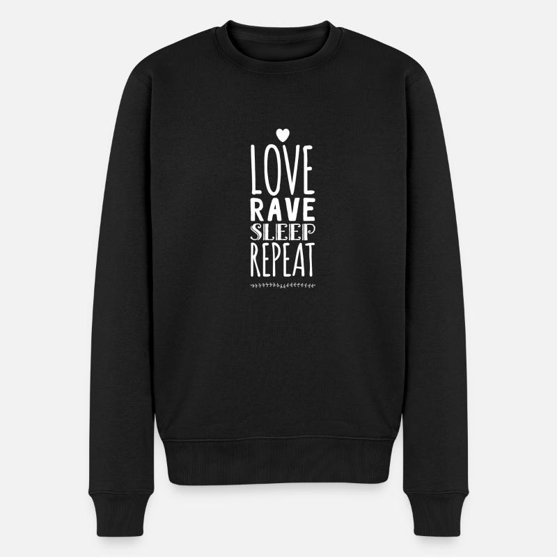 RAVE - Pull Premium bio Homme - noir