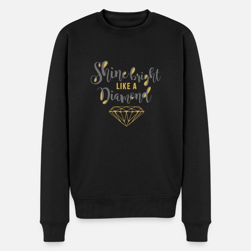 Shine Bright Diamond - Pull Premium bio Homme - noir