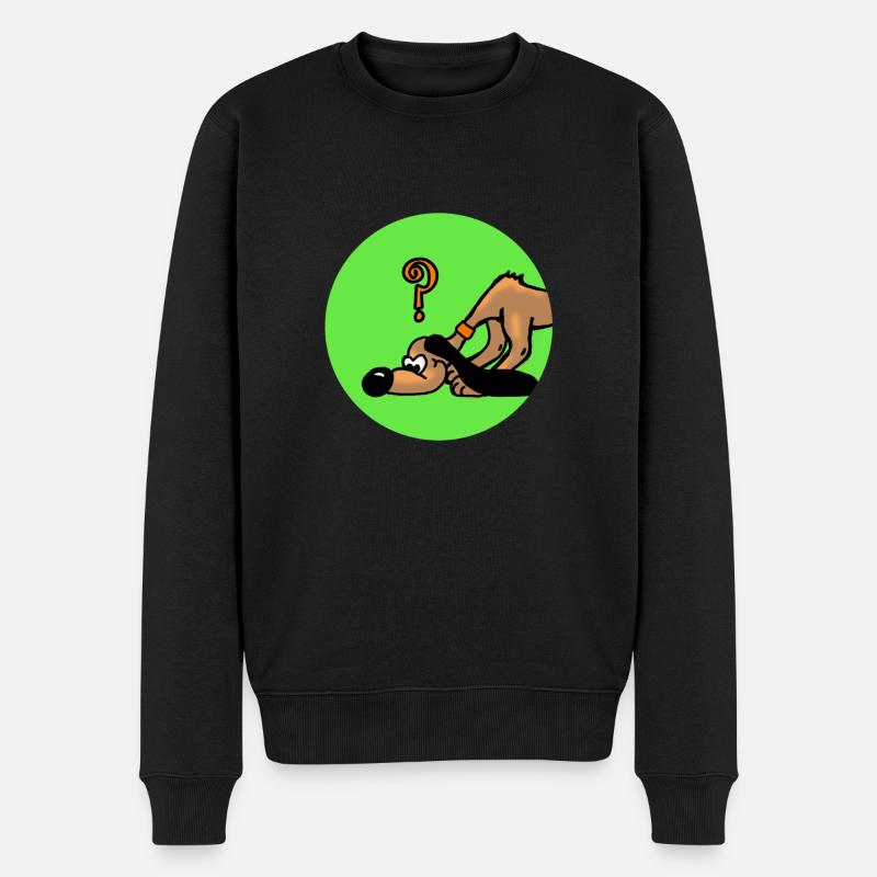 Recherche chien de chien - Pull Premium bio Homme - noir