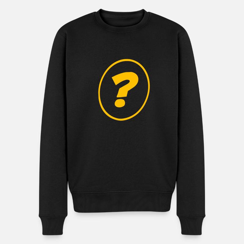 interrogation - Pull Premium bio Homme - noir