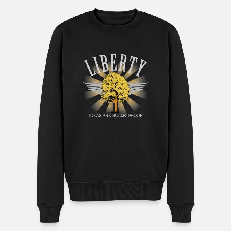 Liberty Tree - Pull Premium bio Homme - noir