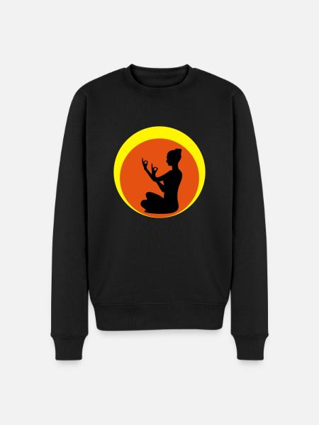 Joga - Männer Premium Bio Pullover - Schwarz