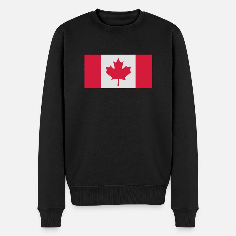 canada - Männer Premium Bio Pullover - Schwarz