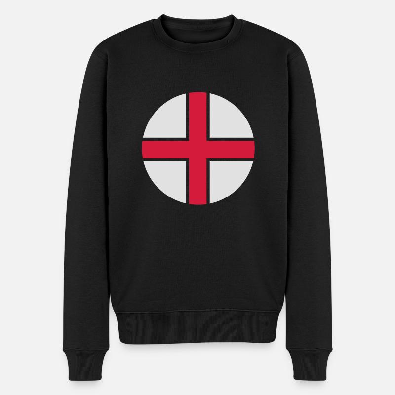 england_rund_50 - Pull Premium bio Homme - noir