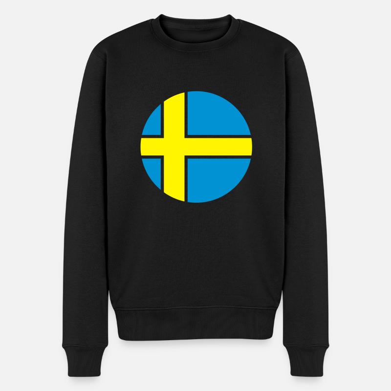 schweden_rund_50 - Männer Premium Bio Pullover - Schwarz