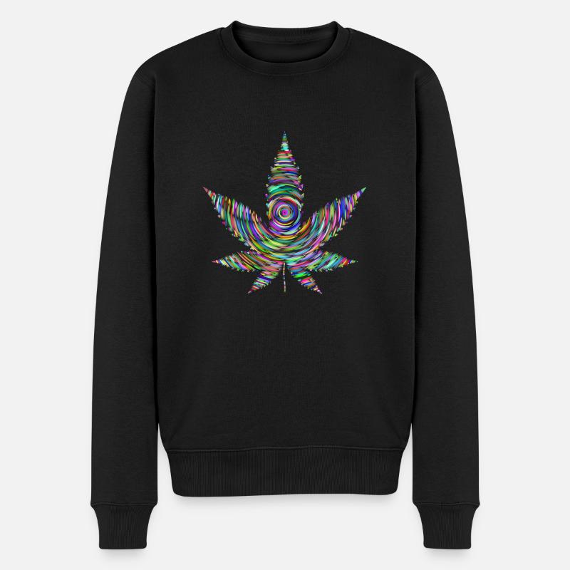 weed - Männer Premium Bio Pullover - Schwarz